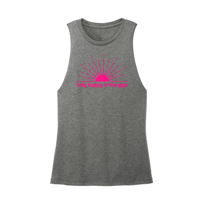 Womens X-Small Dark Gray Muscle Tank