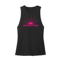 Womens X-Small Black Muscle Tank