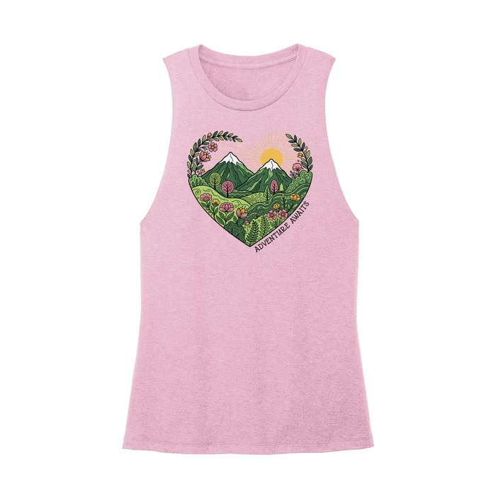 Womens X-Small Light Pink Muscle Tank