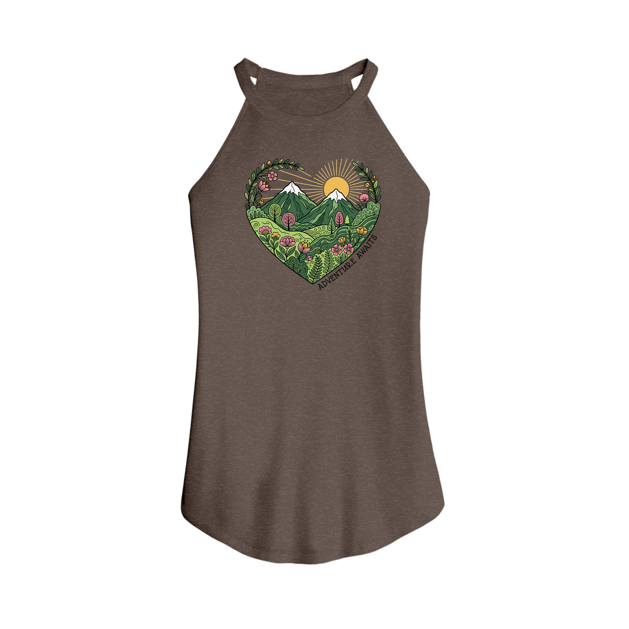 Womens X-Small Brown Tank Top