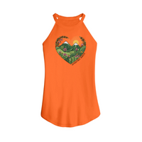 Womens X-Small Orange Tank Top