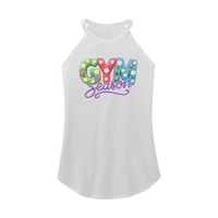 Womens X-Small White Rocker Tank Top