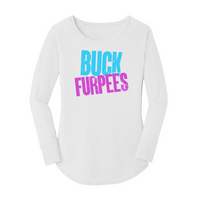 Womens X-Small White Long Sleeve Tunic Tee