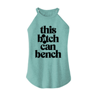 Womens X-Small Teal Rocker Tank Top