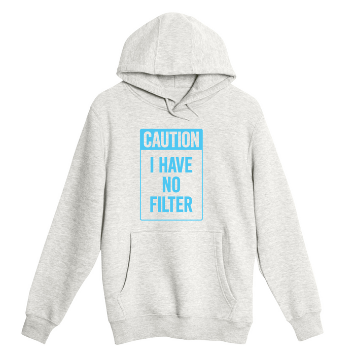 Unisex Small Oatmeal Pullover Hooded Sweatshirt