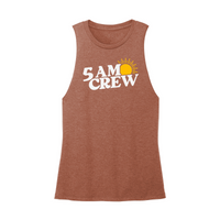 Womens X-Small Brown Muscle Tank