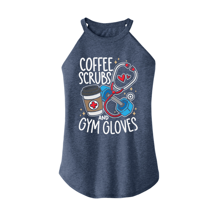 Womens X-Small Navy Heather Rocker Tank Top