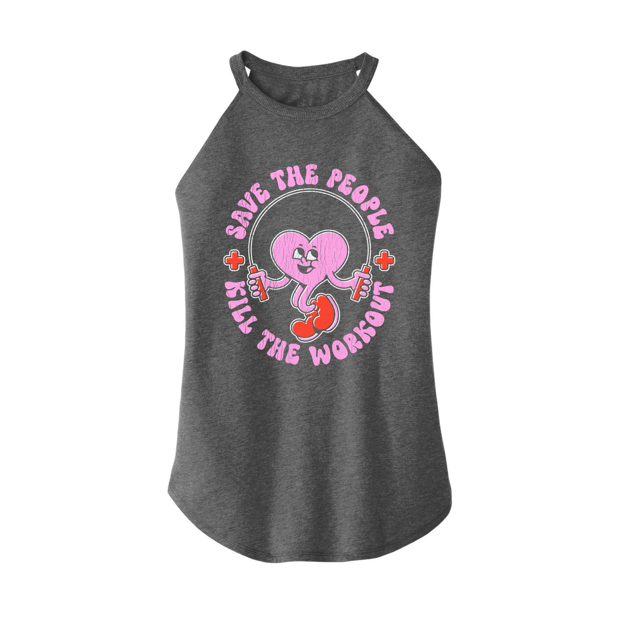 Womens X-Small Grey Rocker Tank Top
