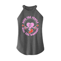 Womens X-Small Grey Rocker Tank Top