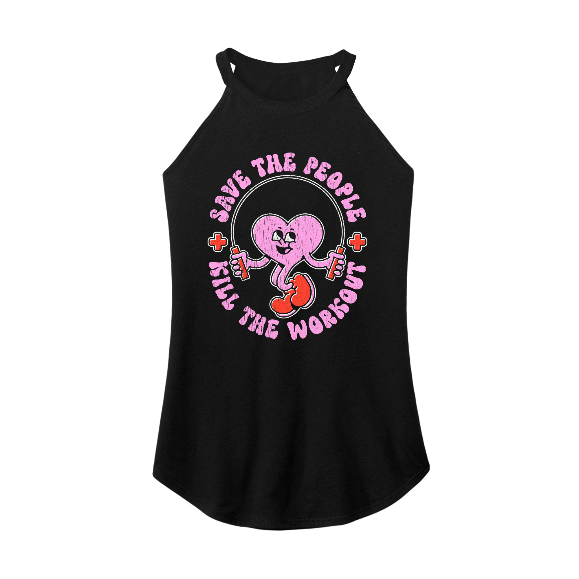 Womens X-Small Black Rocker Tank Top