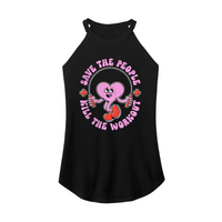 Womens X-Small Black Rocker Tank Top