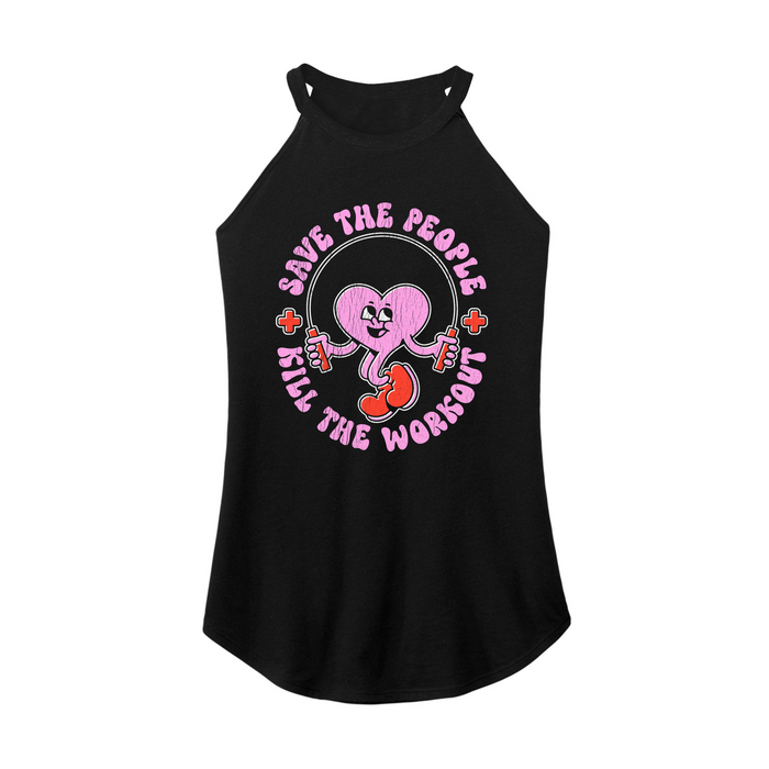 Womens X-Small Black Rocker Tank Top
