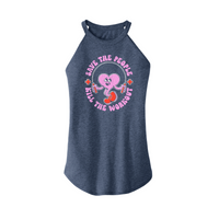 Womens X-Small Navy Heather Tank Top