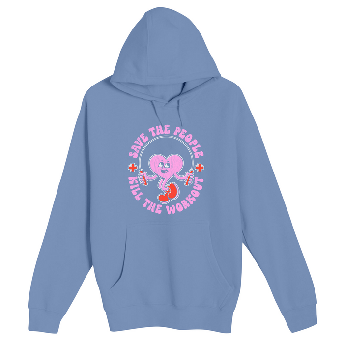 Unisex Small Colony Blue Pullover Hooded Sweatshirt