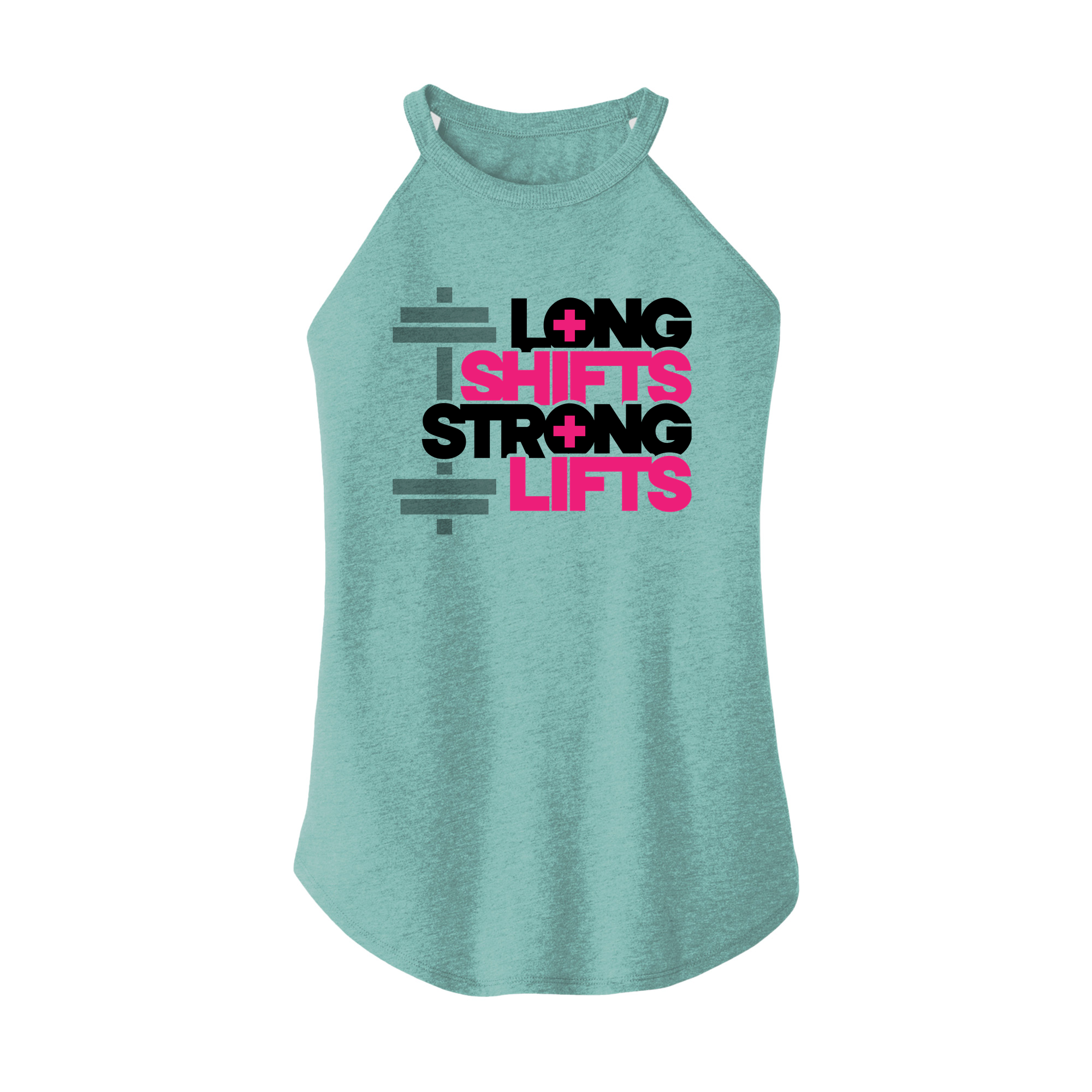 Womens X-Small Teal Rocker Tank Top