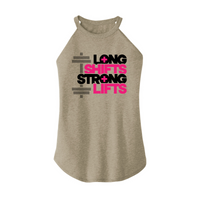 Womens X-Small Sand Rocker Tank Top
