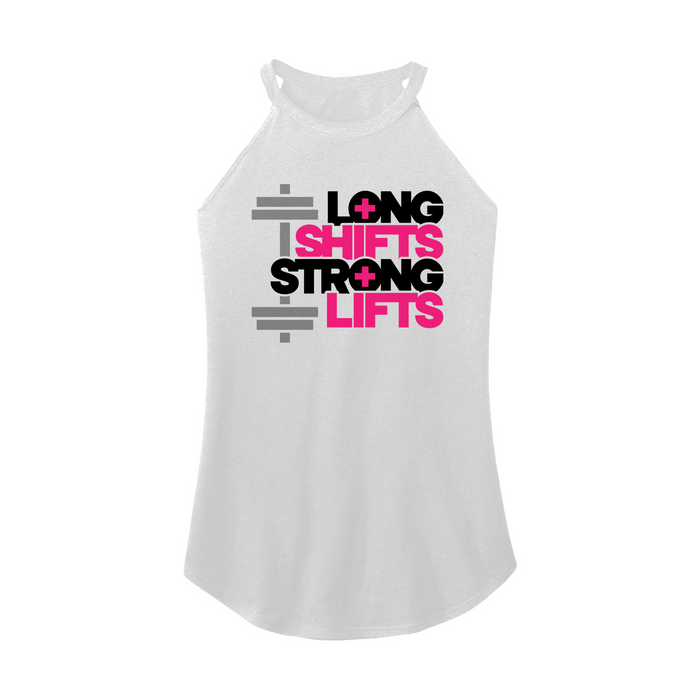 Womens X-Small White Rocker Tank Top