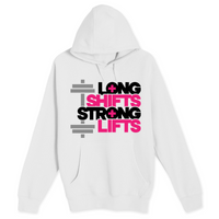 Unisex Small White Pullover Hooded Sweatshirt