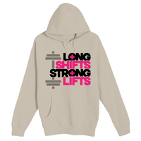 Unisex Small Natural Pullover Hooded Sweatshirt