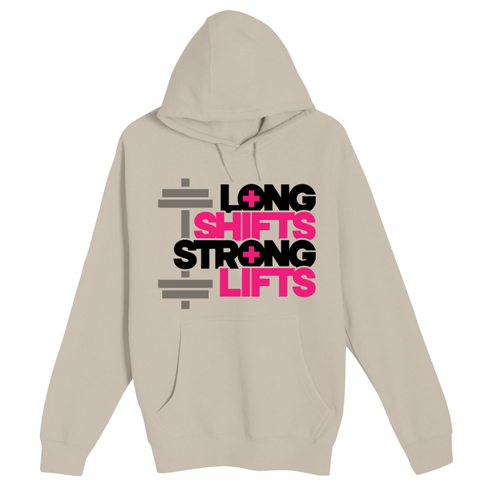 Unisex Small Natural Pullover Hooded Sweatshirt