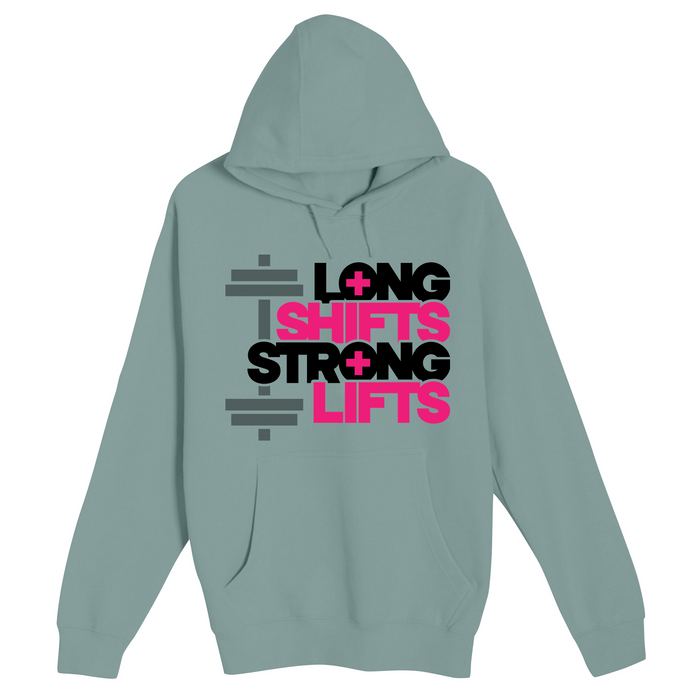 Unisex Small SEA FOAM Pullover Hooded Sweatshirt