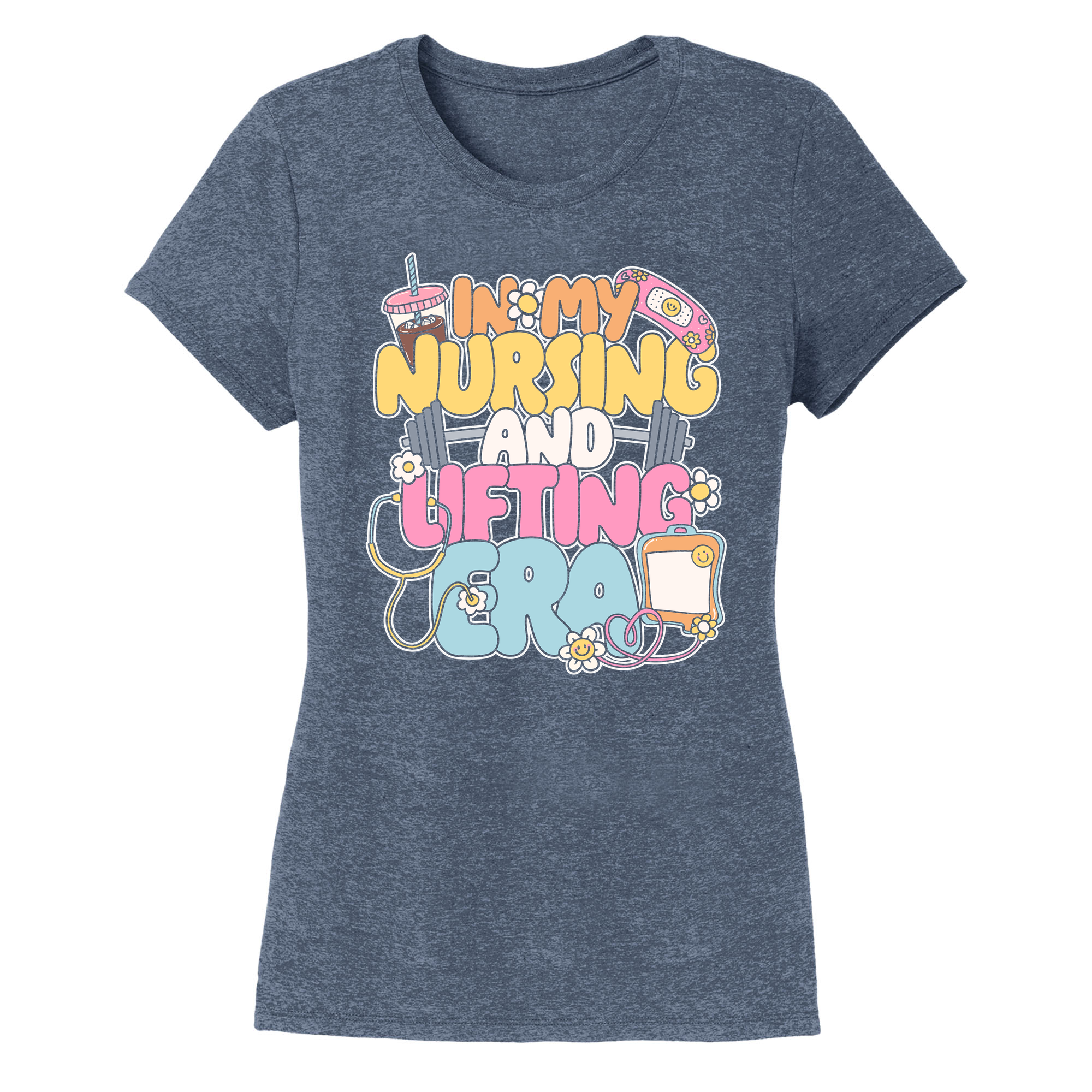 Womens X-Small Navy Heather Style_T-Shirt