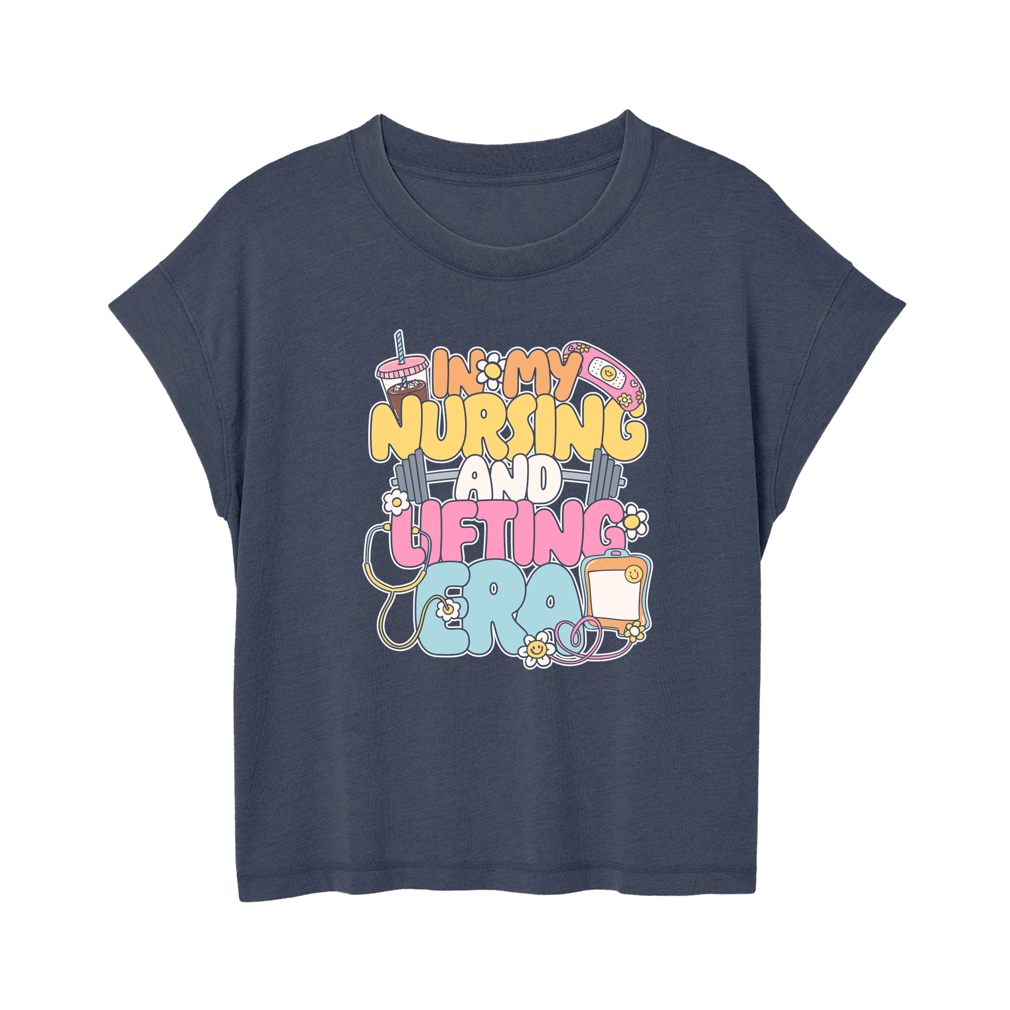 Womens Small Navy Style_T-Shirt
