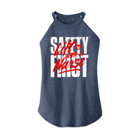 Womens X-Small Navy Heather Rocker Tank Top
