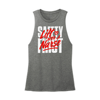 Womens X-Small Dark Gray Muscle Tank