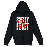 Unisex Small Black Pullover Hooded Sweatshirt