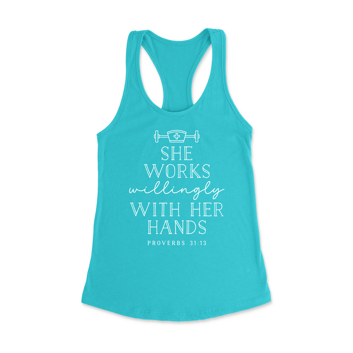 Womens X-Small Tahiti Blue Style_Tank Top
