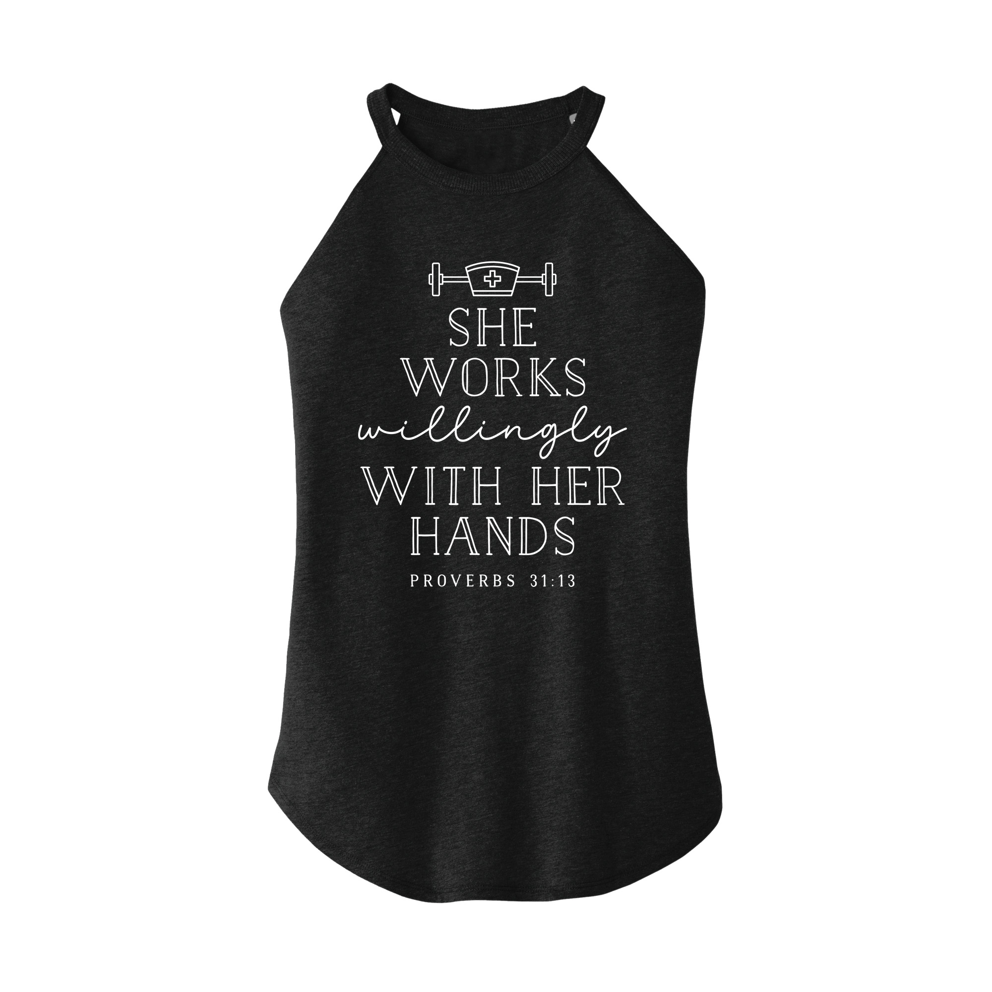Womens X-Small Dark Heather Gray Rocker Tank Top