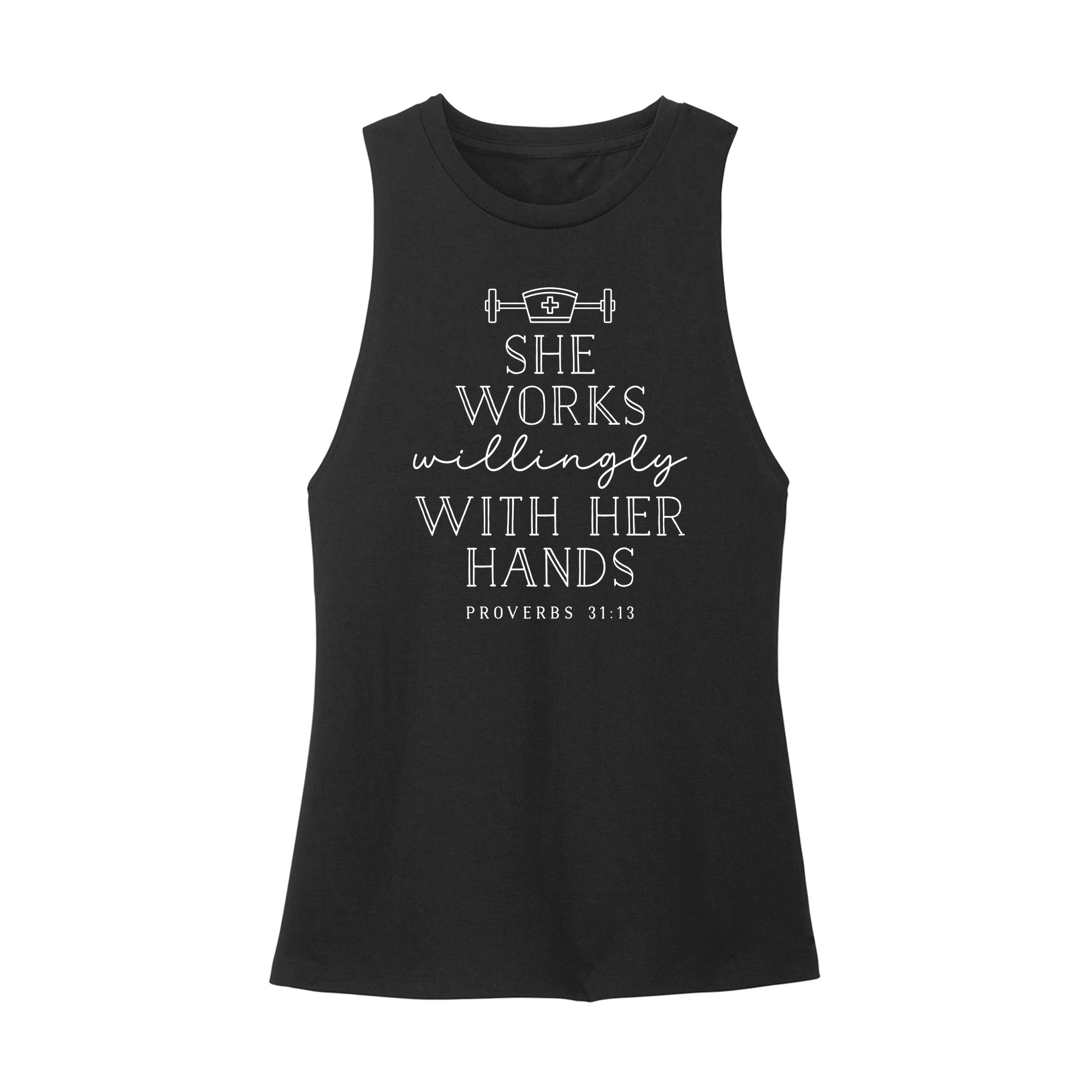 Womens X-Small Black Muscle Tank