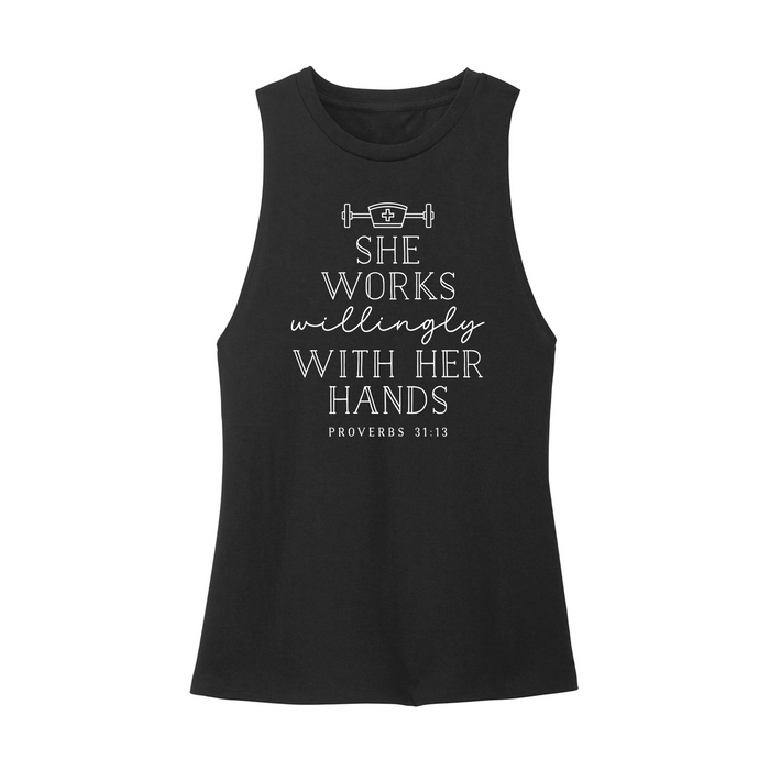 Womens X-Small Black Muscle Tank