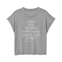 Womens Small Grey Style_T-Shirt