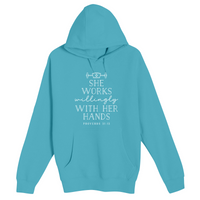 Unisex Small Deep Ocean Pullover Hooded Sweatshirt