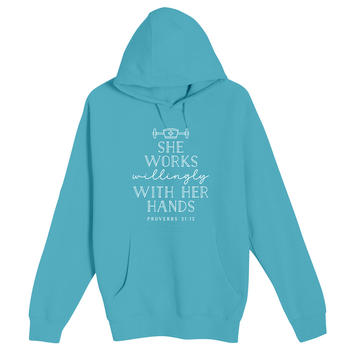 Unisex Small Deep Ocean Pullover Hooded Sweatshirt