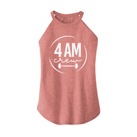 Womens X-Small Light Pink Rocker Tank Top