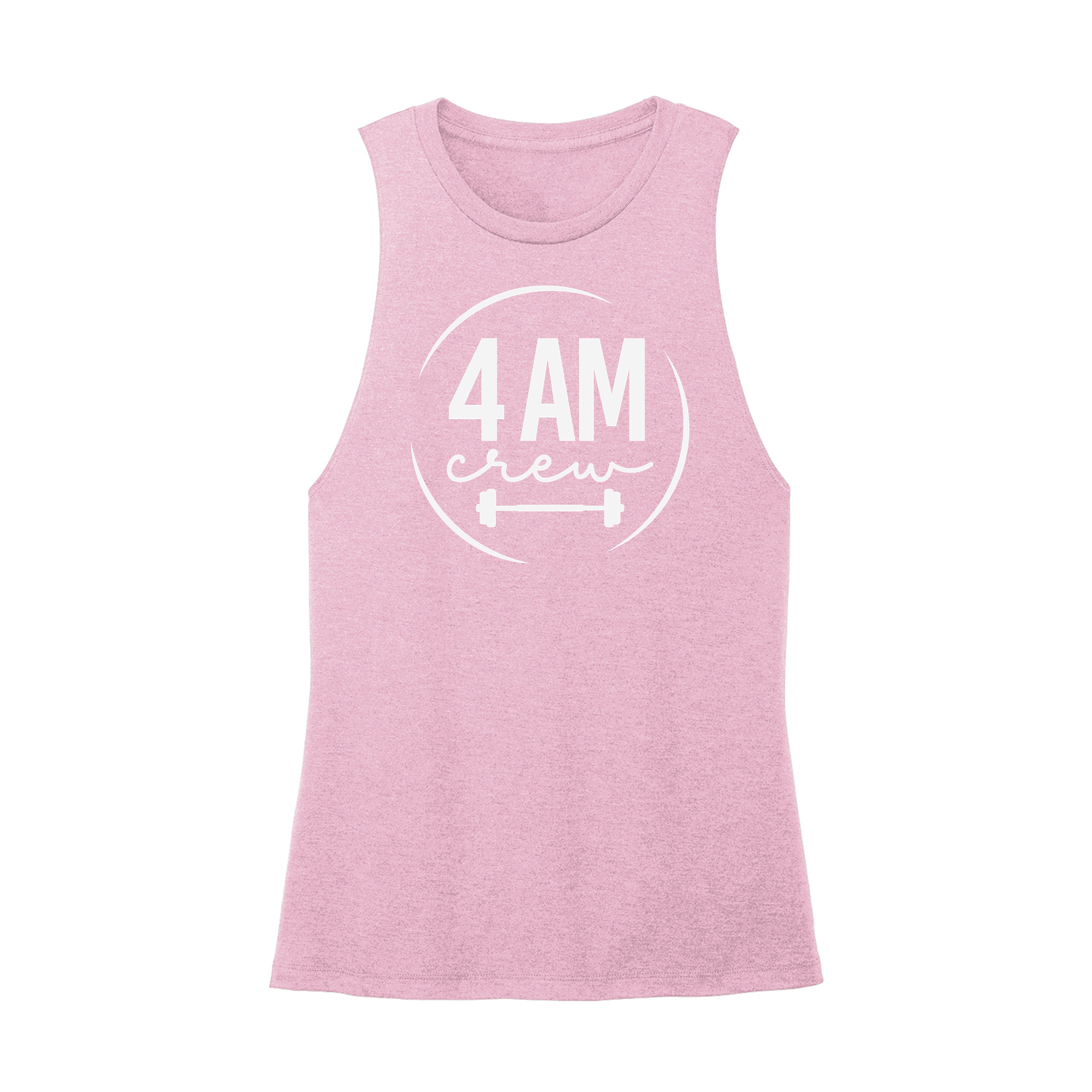 Womens X-Small Light Pink Muscle Tank