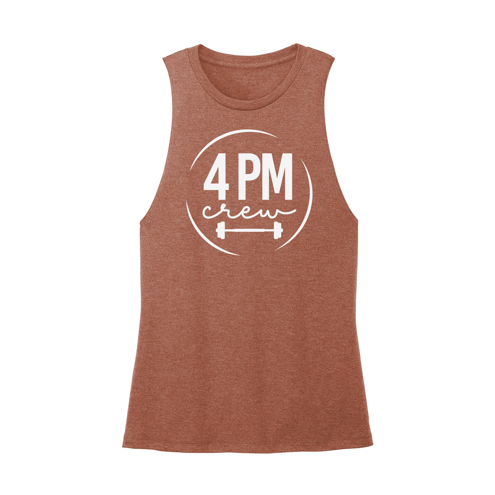 Womens X-Small Brown Muscle Tank