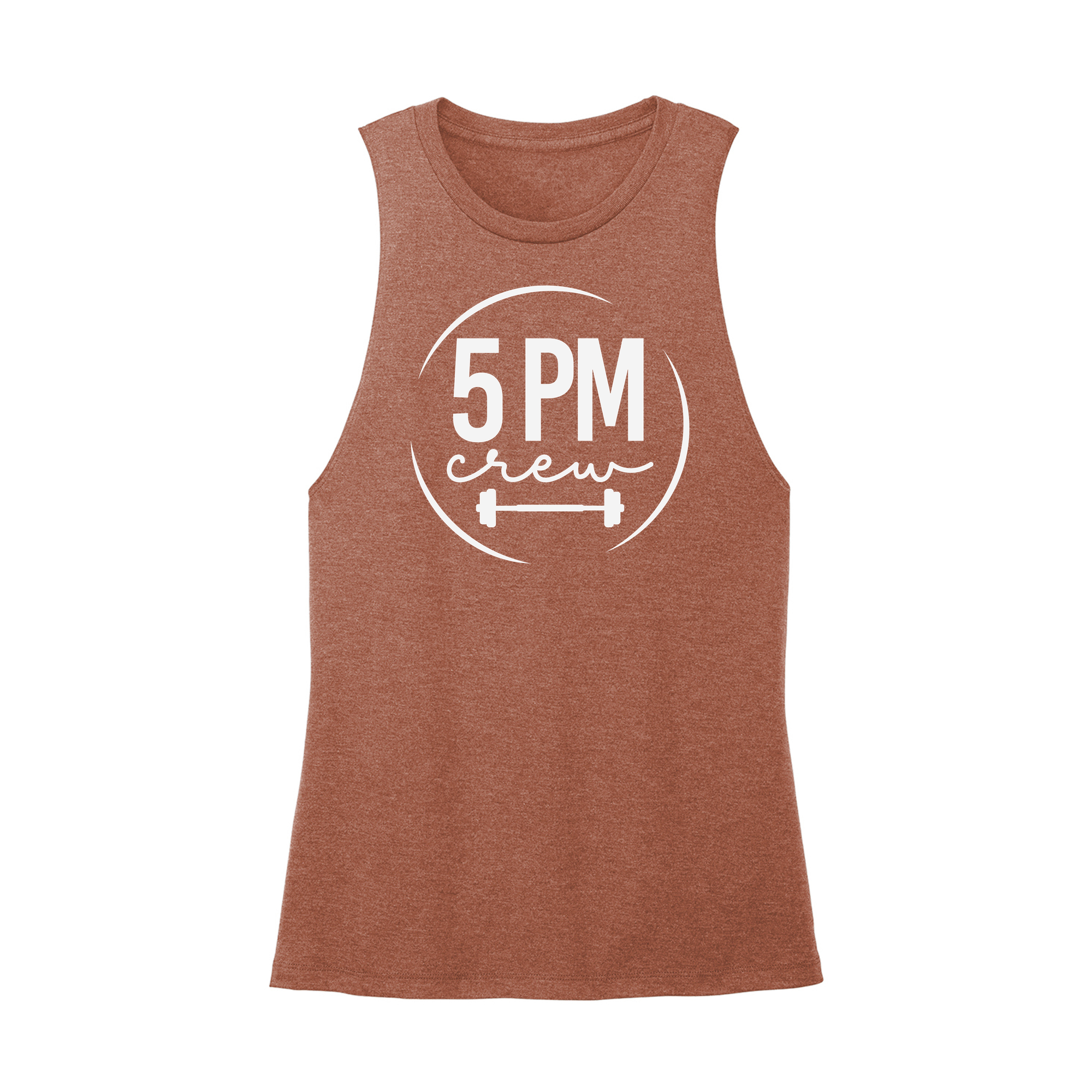 Womens X-Small Brown Muscle Tank