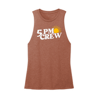 Womens X-Small Brown Muscle Tank