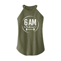 Womens X-Small Military Green Rocker Tank Top