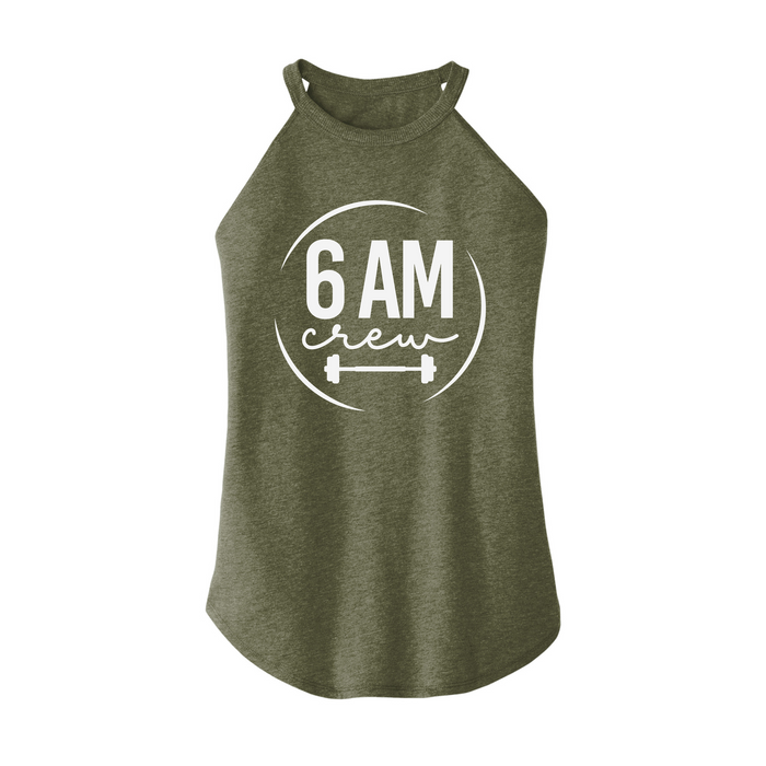 Womens X-Small Military Green Rocker Tank Top
