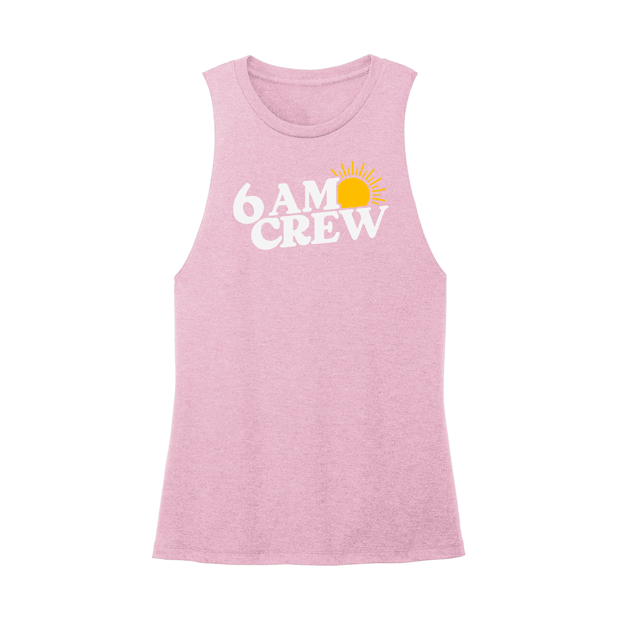 Womens X-Small Light Pink Muscle Tank