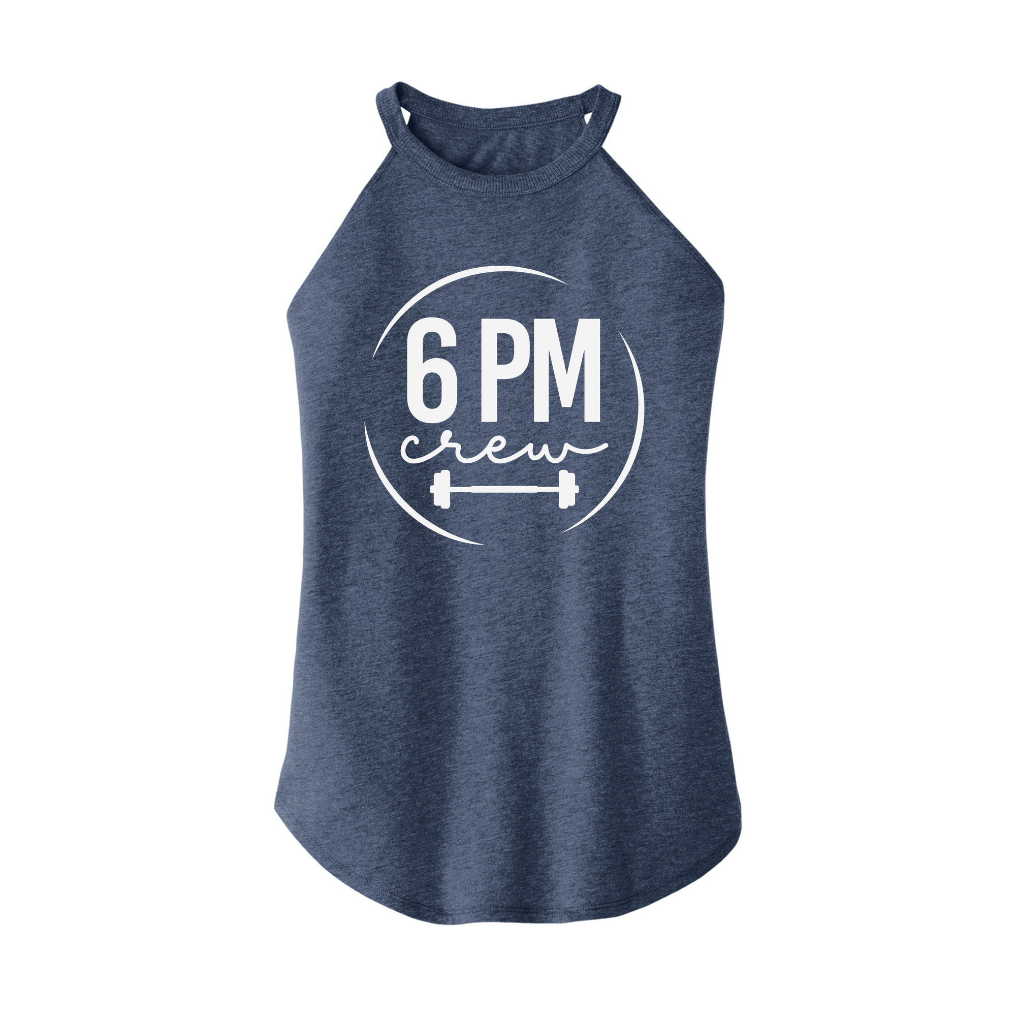 Womens X-Small Navy Heather Rocker Tank Top