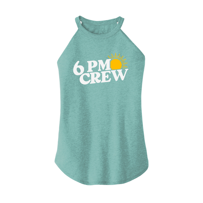 Womens X-Small Teal Rocker Tank Top