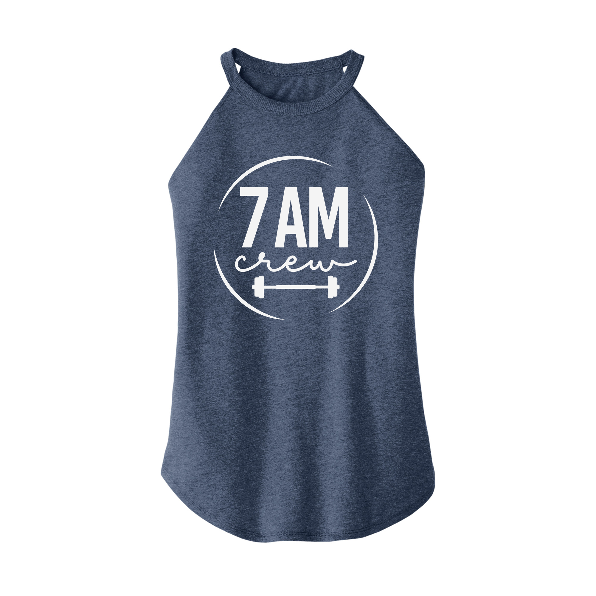Womens X-Small Navy Heather Rocker Tank Top