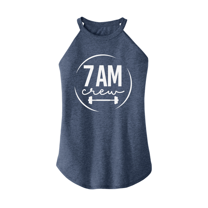 Womens X-Small Navy Heather Rocker Tank Top