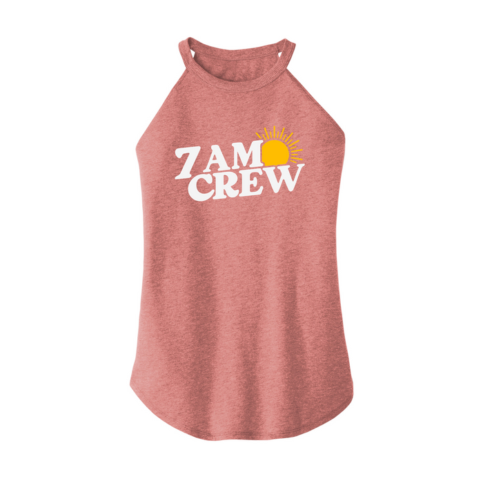 Womens X-Small Light Pink Rocker Tank Top